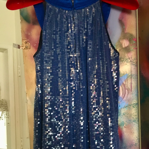 Betsey Johnson Royal Blue Sequined Dress, 4 - Picture 3 of 3